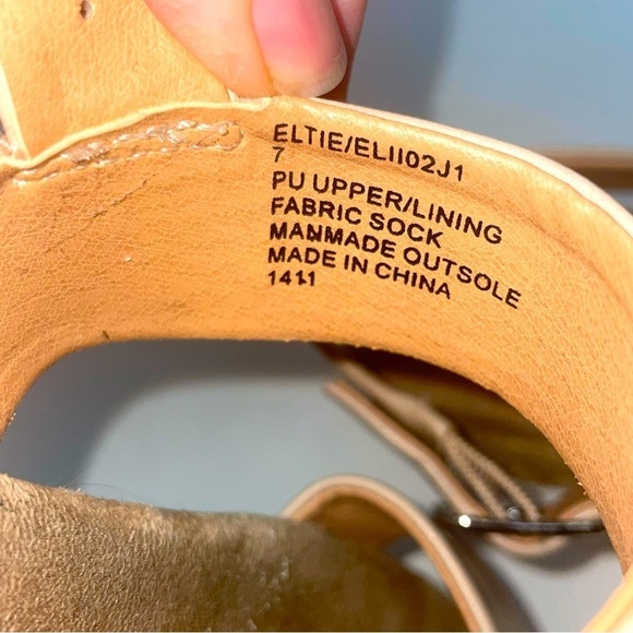 Madden Girl | Cybell Slingback Sandals | Espadrille Wedges | Size 7 | Cream - Picture 8 of 9